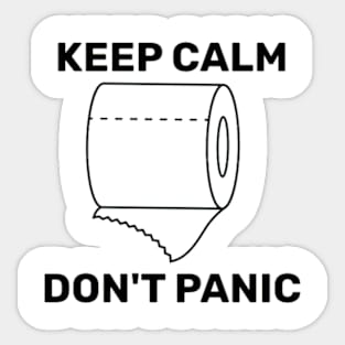 Keep Calm, Don´t Panic Sticker